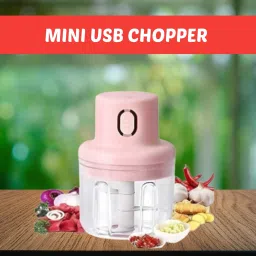 Chopper (Electric Rechargeable Chopper) for Kitchen Vegetable Garlic Onion C132 Electric Vegetable & Fruit Chopper-image-24