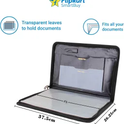 flipkart smartbuy Block Textured PU Leather File Folder image 2