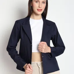 tyffyn Women Solid Single Breasted Formal Blazer-picture-24