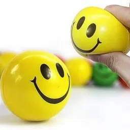 Stress Reliever Smile Ball/Cute Face Soft Squeeze Sponge Ball for Hand Exercise- 10 cm-33