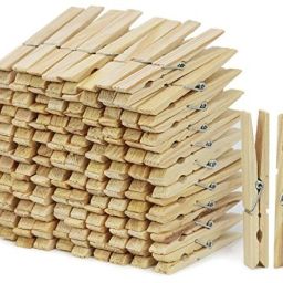 Pack of 100 Pcs Wooden Clips Bamboo Cloth Pegs Wooden Cloth Clips-28