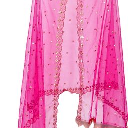 youthquake Net Embellished Pink Women Dupatta-picture-39