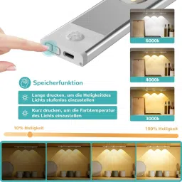 SEVENSPACE LED, wireless, under cabinet, closet lights, motion sensor USB rechargeable Ceiling Lamp image 5