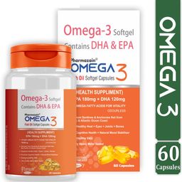 Omega 3 1000mg Softgel Capsules for Healthy Heart, Mind, Eyes and Joint Support-image-92