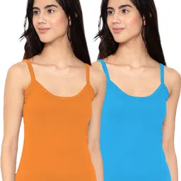 suguna Women Orange, Blue Camisole-picture-14