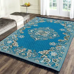 Blue Chenille Area Rug-image-63