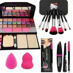5024 Makeup Kit with Makeup Brush Hello Kity 3in1 Mascara and 2 Sponge Beauty-image-48