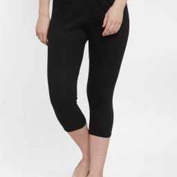 Tanish Capri for Women's/Girl Women Black Capri-image-0