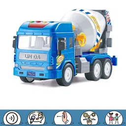Pull Back Vehicles Unbreakable Plastic Truck with Light and Sound Truck-image-54