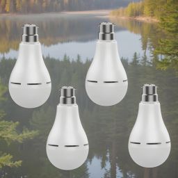 Inverter Bulb 9W LED 1200mAh battery 4 hrs emergency light Pack of 3 bulbRQ169 4 hrs Bulb Emergency Light-20