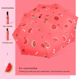 3 Fold Fruit Manual Sun & Rain Umbrella-image-18