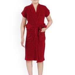 LacyLook Boys Plain Terry Cotton Skin-Friendly Bath Robe-image-74