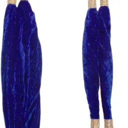 krypmax Velvet Solid Light Blue Men Dupatta image 2