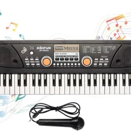 49 Key Electronic Piano Keyboard with Mic Musical Toy for Kids-2