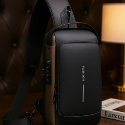Brown Men & Women Sling Bag Modern Sling Bag for Men & Women | Anti-Theft | Waterproof Shoulder Crossbody-image-110