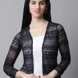 Rute Geometric Print Shrug-6