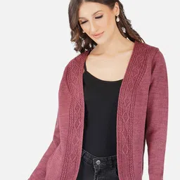 JoE Hazel Women Self Design Acrylic Shrug-46