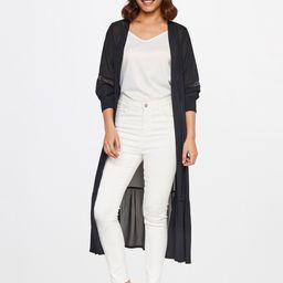 Global Desi Women Longline Shrug-33