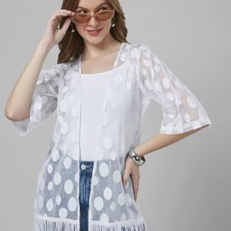 Style Quotient Women Tasselled Longline Shrug-44