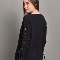 NoBarr Self Design Acrylic Sheer Open Front Shrug image 2
