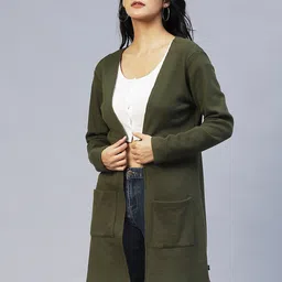 Rigo Solid Open Front Cotton Shrug image 3