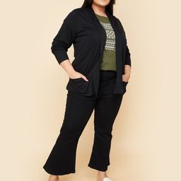 max Plus Size Acrylic Open Front Shrug image 5