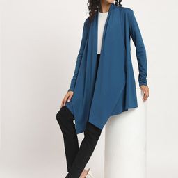 Beau Design Long Sleeves Asymmetric Open Front Shrug image 5