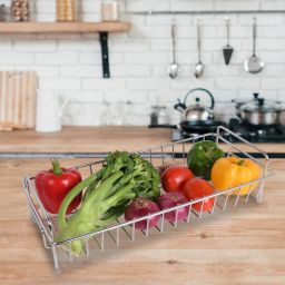 Fruit and Vegetable Storage Rack, Vegetable Bins for Onions and Potatoes, Black Iron Fruit & Vegetable Basket-image-57