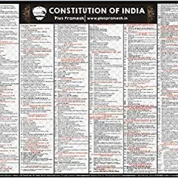 Constitution Of India Chart by Plus Pramesh Wall Chart Paper Print-image-18