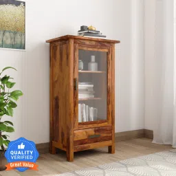 Sheesham Wood Solid Wood Close Book Shelf-25