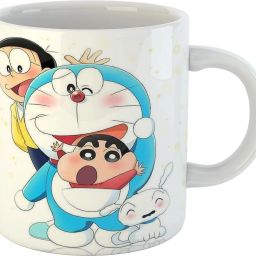 Doraemon Nobita Cartoon Printed Ceramic Coffee 11oz Multicolor Birthday Gift for Kid's,Boy's,Girl's Coffee,Tea,Milk 330ML White Coffee Ceramic Coffee Mug-image-48