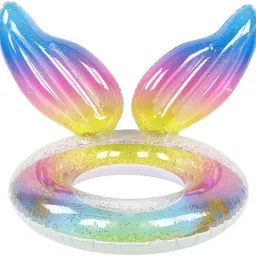 Angel Swim Ring of 60cm for Kids Swimming in Pool with Fun & Joy in Vacations Inflatable Swimming Safety Tube, Pool Accessory-11