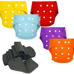 Eco-Friendly Reusable Cloth Diapers (5-Pack) – Gentle on Baby Skin-image-18