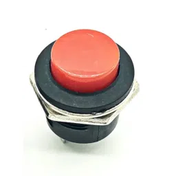 RED R13-507 16mm No Lock Push Button Momentary Switch 3A, 250V (PBS 25B Red)-1