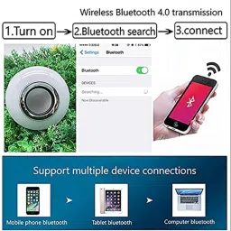 Dr Volt Smart Bulb Bluetooth Speaker Music Light Bulb|Wireless Bulb with Remote Control Smart Bulb image 5