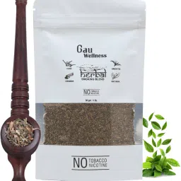 Organic Herbal Smoke Mixture Blend 30G Ayurvedic Herbs Mix & Wooden Smoking Pipe Smoking Cessations-picture-29