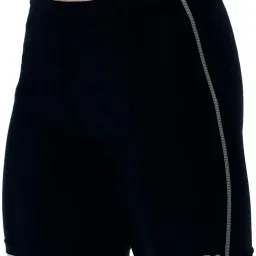 Solid, Striped Men Black Compression Shorts, Cycling Shorts, Gym Shorts-image-12