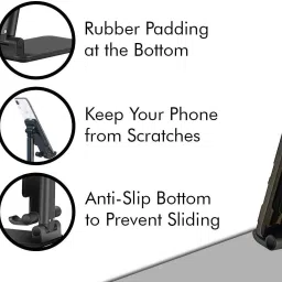 Zohlo New Desktop Mobile Phone Stand, Table Mount Mobile Holder Adjustable & Foldable Mobile Holder image 2
