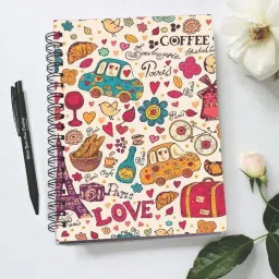 accuprints Wiro Binding A5 Notebook Ruled 200 Pages image 2