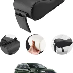 Universal Black Arm Pain Releif Armrest/Handrest With Phone Holder For Car-132 Car Armrest Cover-image-95