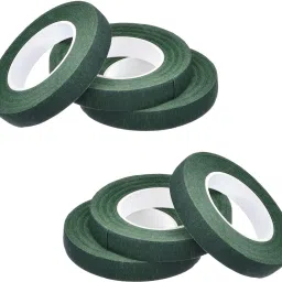 Flower Making Floral Tape 12mm 6pcs Pack (Dark Green)-25