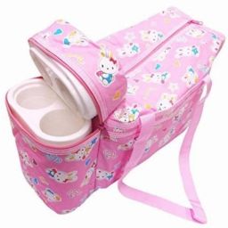 Kids Multi Purpose Baby Diaper Mother Bag with 2 Bottle Holders - Keep Baby Bottles Warm - Assorted Prints DIPAER BAG-picture-15