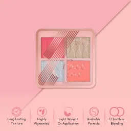 half n half Face Luxe 4 in 1 Blush & Highlighter & Contour Long Lasting Lightweight Texture image 5
