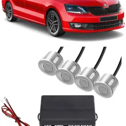 EB489 Silver Car Reverse Parking Sensor with LED Display 4 Sensor E489 Parking Sensor-image-90