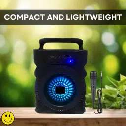 Clairbell 301(PORTABLE WIRELESS BLUETOOTH SPEAKER) Crystal Clear SoundWith Karaoke MicR6 5 W Bluetooth Laptop/Desktop Speaker-26