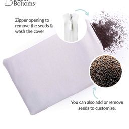 SuperBottoms Infants Blue Printed Sustainable Mustard Seed Pillow image 3