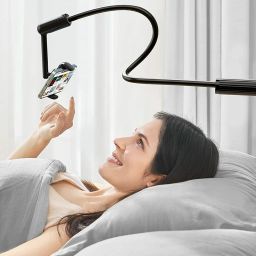 SAIJI IVY 4 Gooseneck Phone holder for bed 360° Rotate Adjustable Cell Phone Holder Mobile Holder image 5