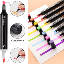harinder 24 Pc Dual Tip Highlighter & Marker Set for Drawing,Sketching & Coloring Artists image 2