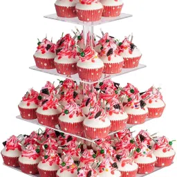 porpoise 4 Layer Cupcake Stand For Display, Parties, Celebration Tray image 2