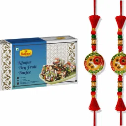 Nagpur Khajur Dry Fruit 250g with 2 Rakhi Assorted Gift Box-image-12